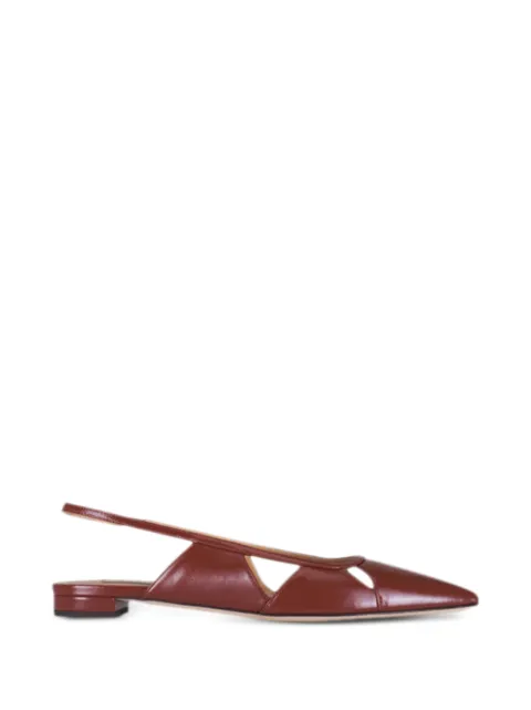 Arteana cutout point-toe slings Brown SS26SAVWOOSPFL