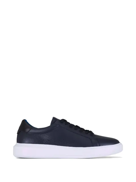 G. Brown Shoes leather sneakers Blue PUFF4007