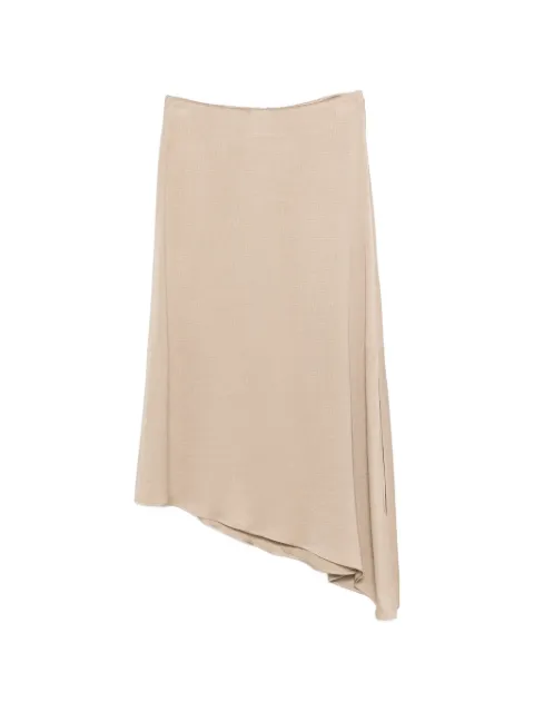 Peserico asymmetric-hem midi skirt Neutrals A0505801943