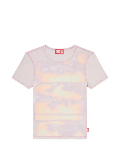 Diesel graphic-print T-shirt Purple A233280ADCT