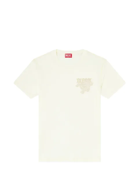 Diesel embroidered-patch T-shirt White A227780EFBS