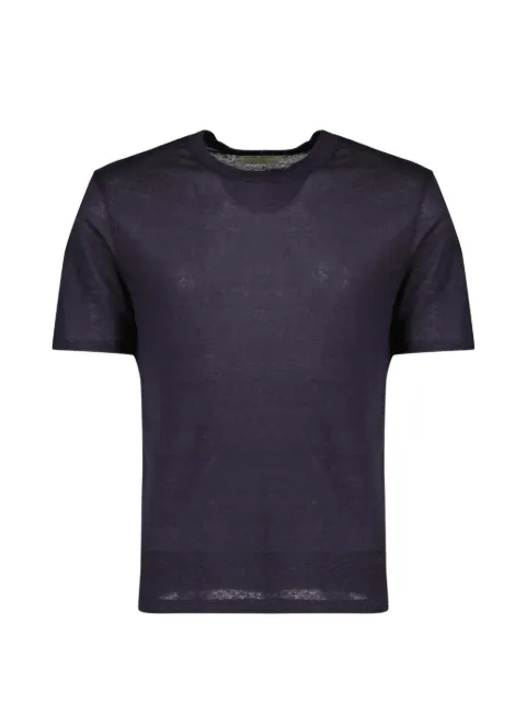 Officine Generale short-sleeved linen T-shirt Blue S26MTEE206