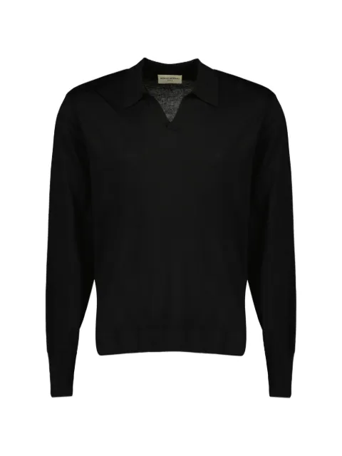 Officine Generale Simone collared sweater Black S26MKNT311