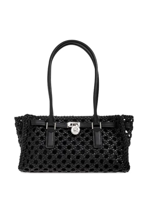 Michael Michael Kors Hamilton woven tote bag Black 30S6SNXT0U