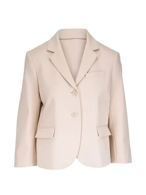 Dorothee Schumacher notched lapel button blazer Neutrals 448032712SAND