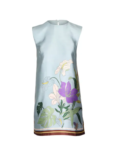 ALEMAIS Alfie floral-print mini dress Blue 6955DICEBLUE