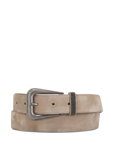 Brunello Cucinelli embellished-buckle belt Neutrals M0DELC34CC2767