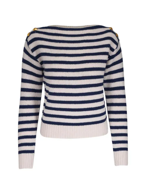 Nili Lotan Tandy striped button sweater Neutrals 81589Y347IMP