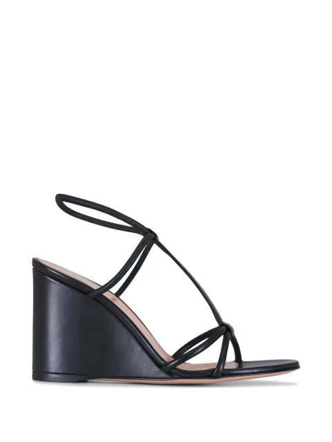 Gianvito Rossi strappy wedges sandals Black G3273285RICNAP