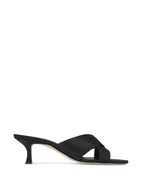 Manolo Blahnik crossover strap sandals Black 126313500070007
