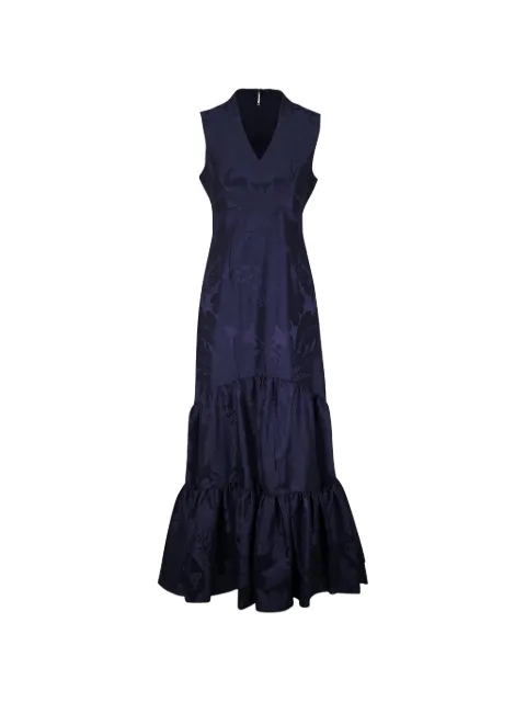 Sachin & Babi Cella V-neck ruffled maxi dress Blue R261G04411DENIMDA