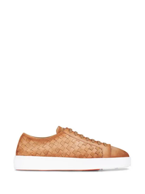 Santoni woven sneakers Brown VICDAMABISTC13
