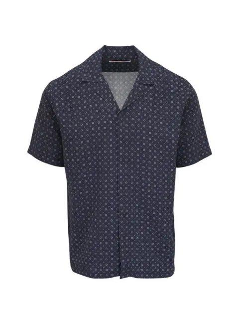Orlebar Brown patterned shirt Blue 281518