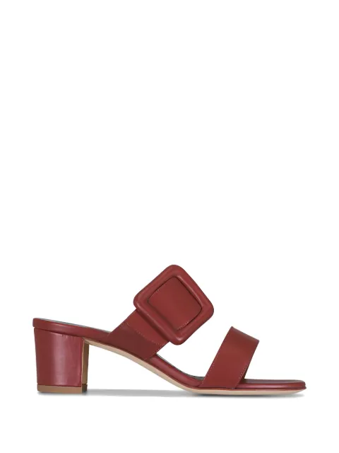 Manolo Blahnik Titubanew buckle-strap heeled sandals Red 12117670005