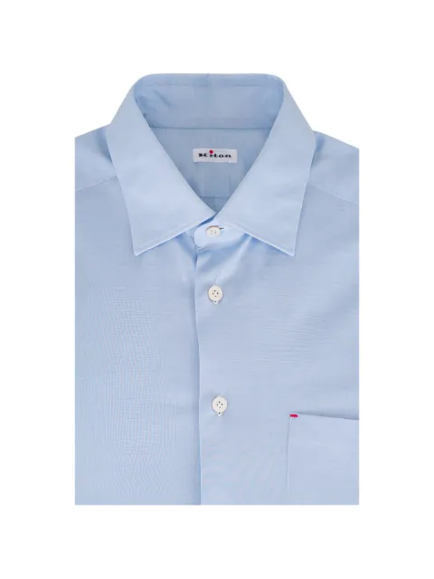 Kiton classic-collar shirt Blue UMCNERLSH0966502