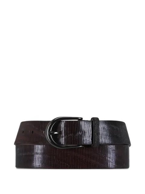 Brunello Cucinelli textured belt Brown M0GUAC33LC8744