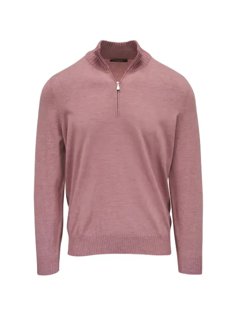 Gran Sasso zip-neck sweater Pink 2316240