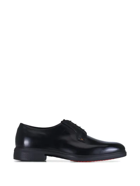 Santoni leather Derby shoes Black EASYREVLOANTGN01
