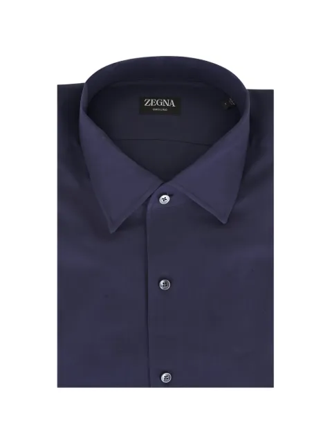Zegna Oasilino spread-collar shirt Blue UHX30A3SR03
