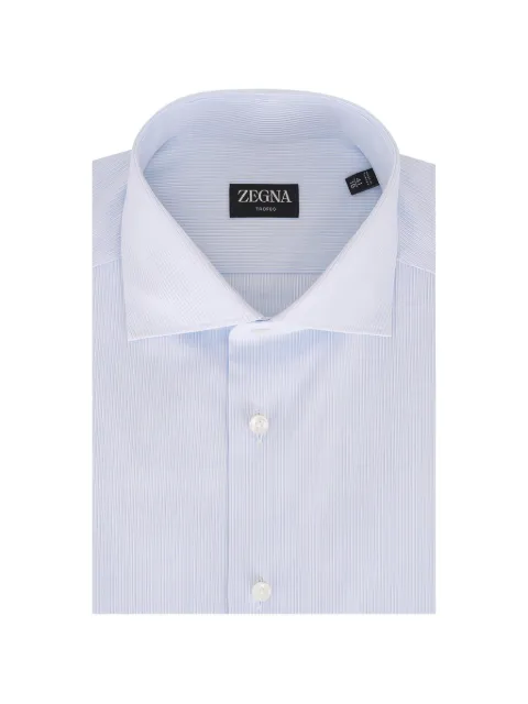 Zegna Trofeo striped-pattern shirt Blue 301043A39RS0BA