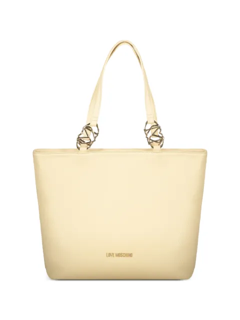 Love Moschino logo-plaque tote bag Neutrals JC4005PP1OLB0