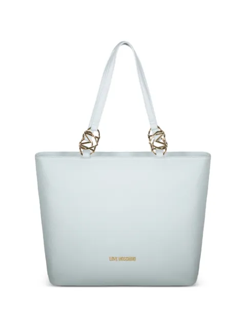 Love Moschino logo-plaque tote bag Blue JC4005PP1OLB0