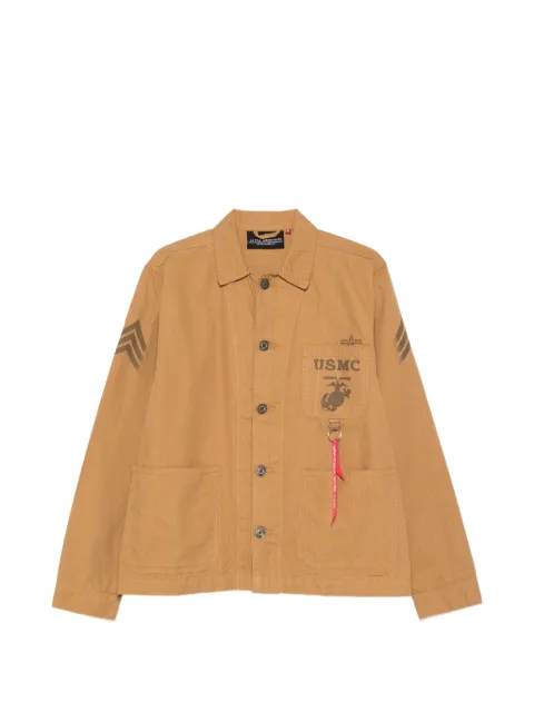 Alpha Industries patch-pocket jacket Neutrals 266113