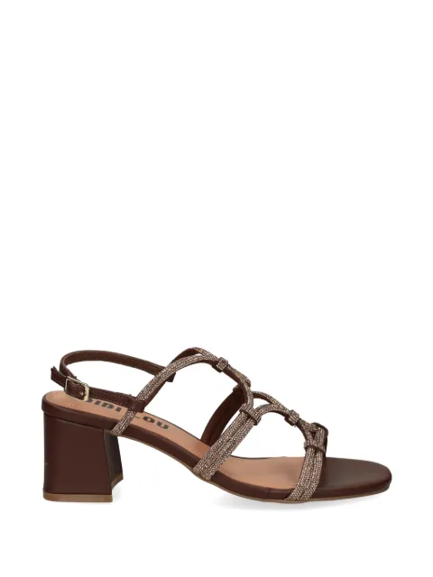 Bibi Lou Quail knotted strap sandals Brown 958Z00HG