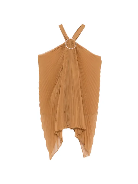 Max Mara Mxevalzer ring pleated top Neutrals 2611161014600