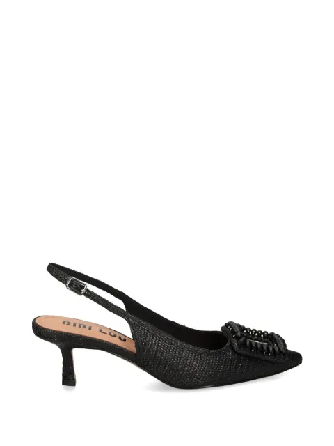 Bibi Lou beaded buckle pumps Black 652Z69VK