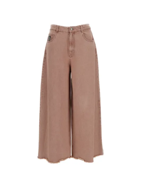 HUI MILANO Marco frayed trousers Pink HW21GD3648DEEPPINK