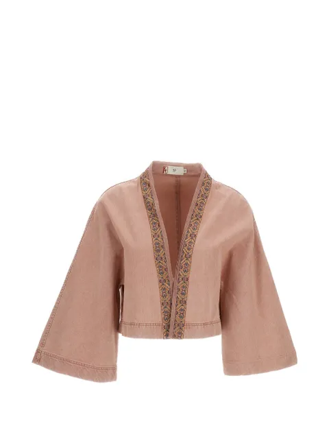 HUI MILANO Vittorio embroidered jacket Pink HW21GD3566DEEPPINK