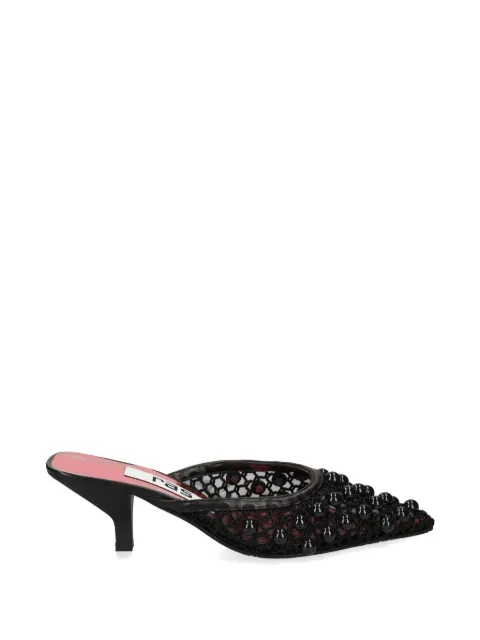 Ras beaded mesh mules Black 8470