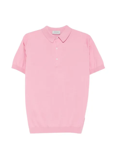 John Smedley Adria cotton polo shirt Pink ADRIA