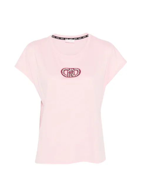 LIU JO embellished round-neck T-shirt Pink TA6164JS870P9191