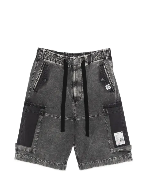Maison MIHARA YASUHIRO logo-detail cargo shorts Black J16PT173