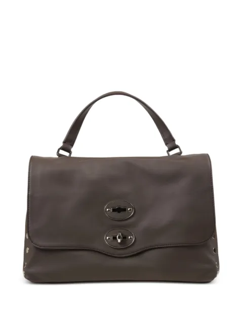 Zanellato small Postina twist-lock tote bag Brown POSTINASAETASBROWNGIANDUIOTTO