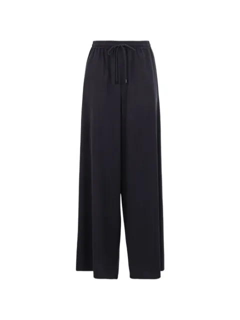 Max Mara elasticated wide-leg trousers Blue MXMGENEROBLUMARINO