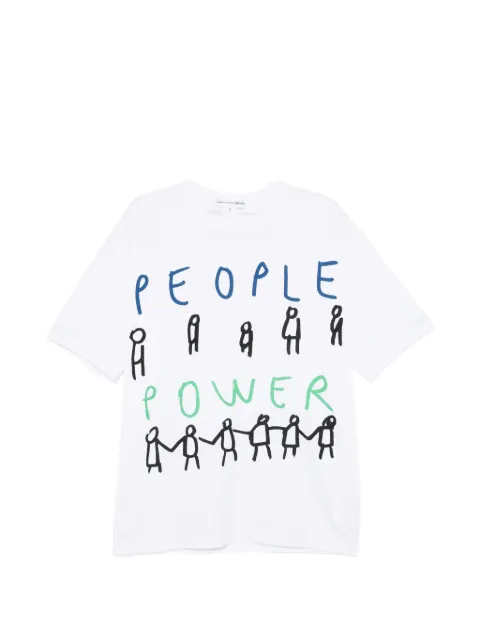 Comme Des Garçons Shirt cotton printed T-shirt White FQT031
