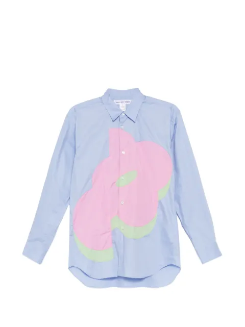 Comme Des Garçons Shirt panel shirt Blue FQB007051