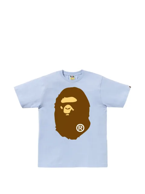 A BATHING APE® Big Ape Head cotton T-shirt Blue 001TEM301002M
