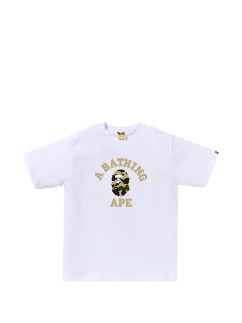 A BATHING APE® logo-print T-shirt White 001TEM301013M