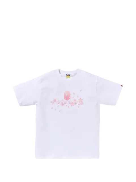A BATHING APE® floral-print T-shirt White 001TEM201012F