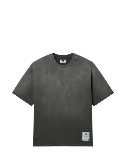 izzue distressed crew-neck T-shirt Grey IZXTEM00443X