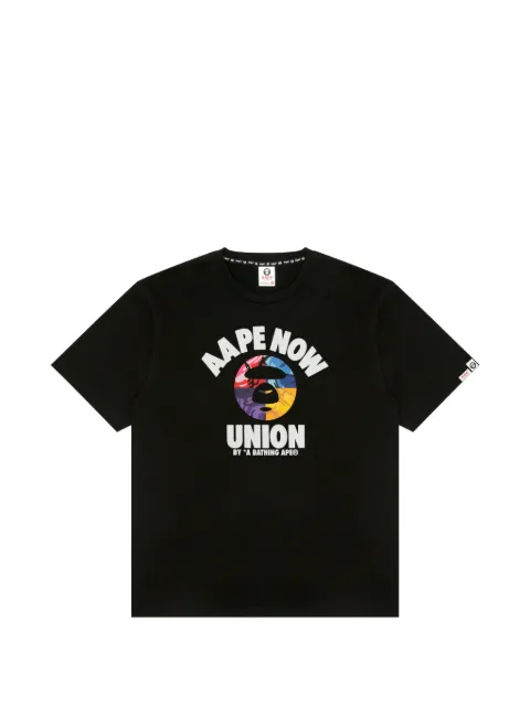 AAPE BY *A BATHING APE® graphic-print T-shirt Black ATE1837XXQ