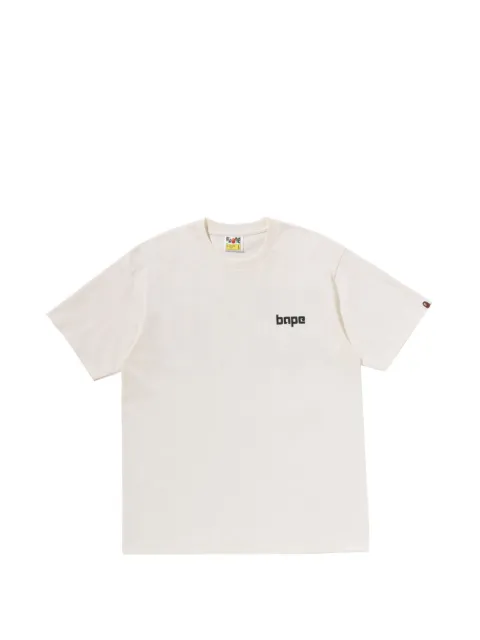 A BATHING APE® logo-print T-shirt Neutrals 001TEM301307M