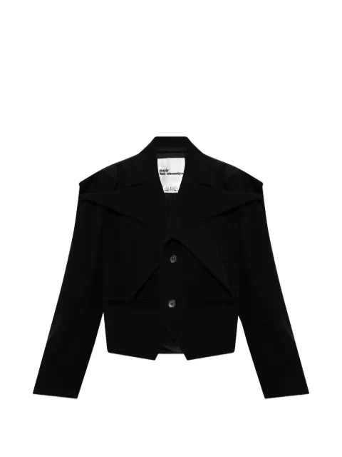 Noir Kei Ninomiya star-panel cropped jacket Black 3QJ003