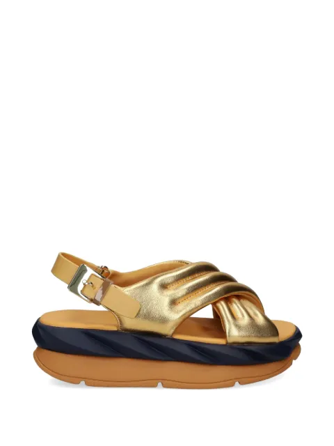 4CCCCEES Mellow Mana criss-cross sandals Gold MELLOWMANA