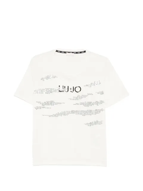 LIU JO logo T-shirt Neutrals TA6265JS923P9286