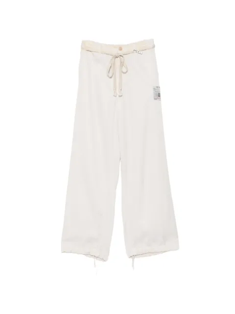 Maison MIHARA YASUHIRO satin trousers Neutrals K16PT382